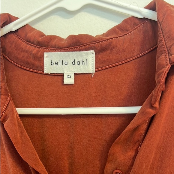 Bella Dahl Red Relaxed Button Down Shirt - Picture 2 of 4